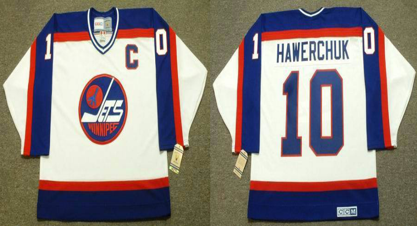 2019 Men Winnipeg Jets #10 Hawerchuk white CCM NHL jersey